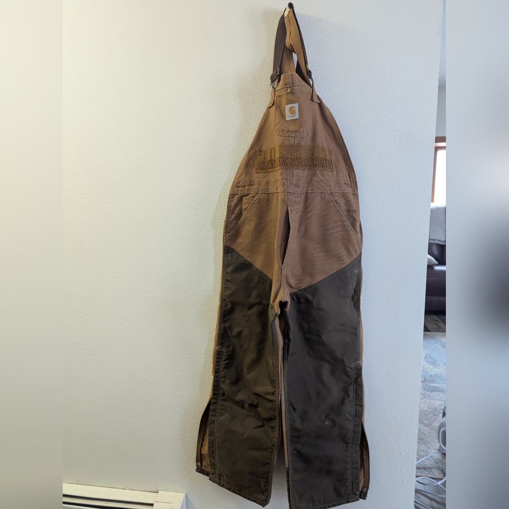 Carhartt Bib Overalls With Chaps. Like New